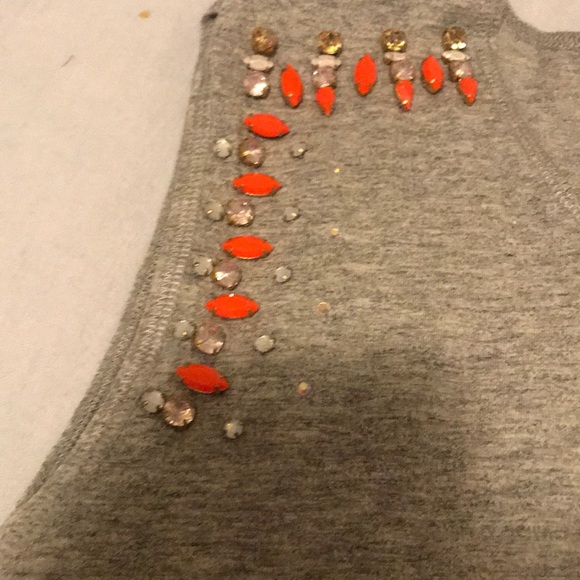 J. Crew Jeweled Muscle Tee Sz M like new! - Picture 3 of 4